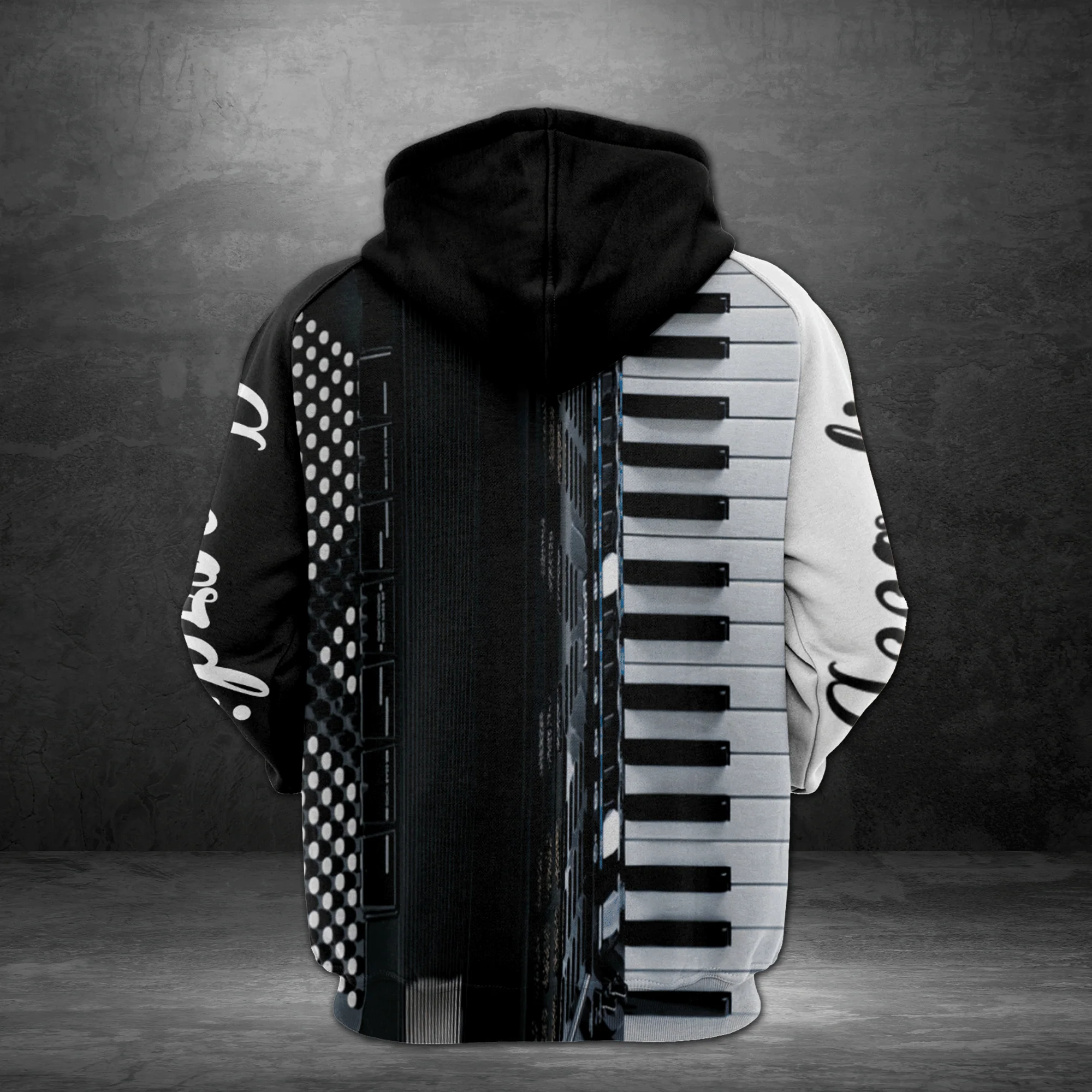 Accordion Pullover Premium Hoodie, Perfect Outfit For Men And Women On Christmas New Year Autumn Winter - Image 2
