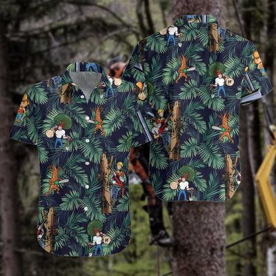 Arborist Hawaiian Shirt, Arborist Tropical Summer Aloha Shirt For Men - Gift For Arborist, Husband, Boyfriend, Family, Friends - Image 4