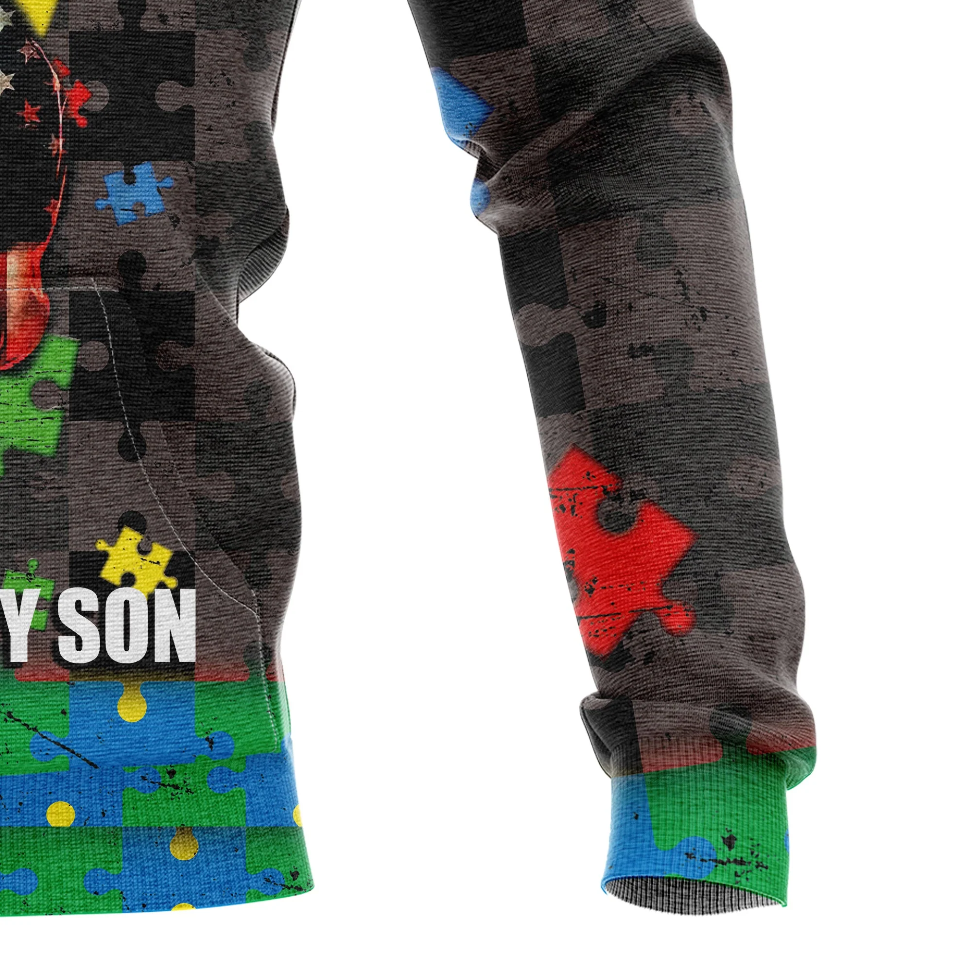 Autism Skull Pullover Halloween Premium Hoodie, Autism Warrior ,Perfect Outfit For Men And Women On Christmas New Year Autumn Winter - Image 4