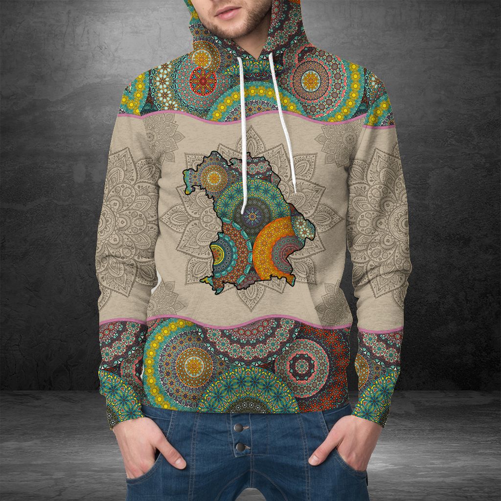 Awesome Bavaria Mandala Pullover Halloween Premium Hoodie, Perfect Outfit For Men And Women On Christmas New Year Autumn Winter - Image 2