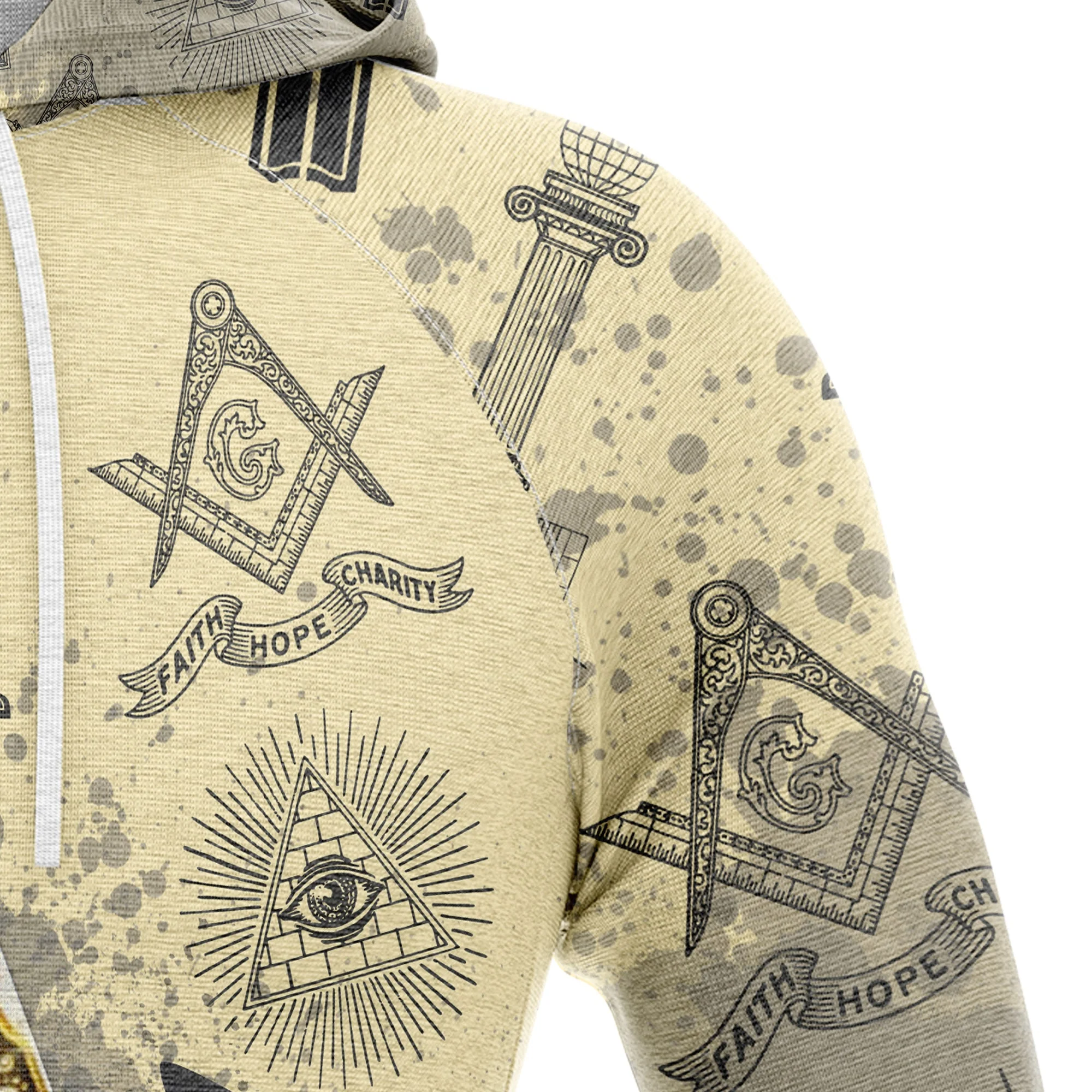 Awesome Freemason Pullover Premium Hoodie, Perfect Outfit For Men And Women On Christmas New Year Autumn Winter - Image 3