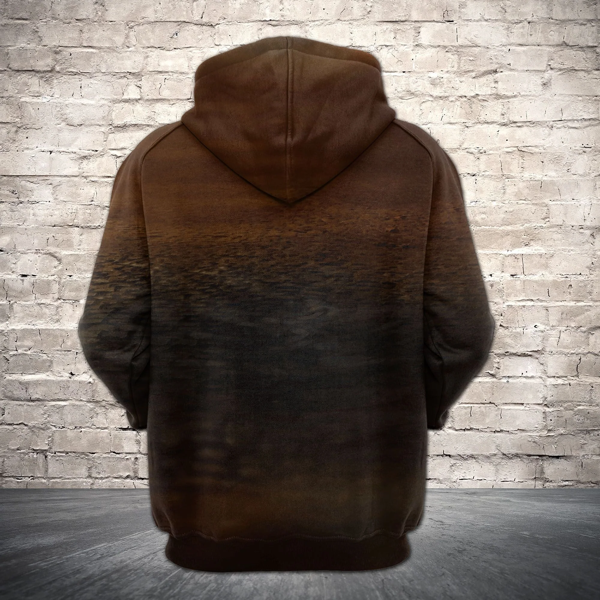 Awesome French Bulldog Reflection Premium Brown Hoodie, Perfect Outfit For Men And Women On Christmas New Year Autumn Winter - Image 3