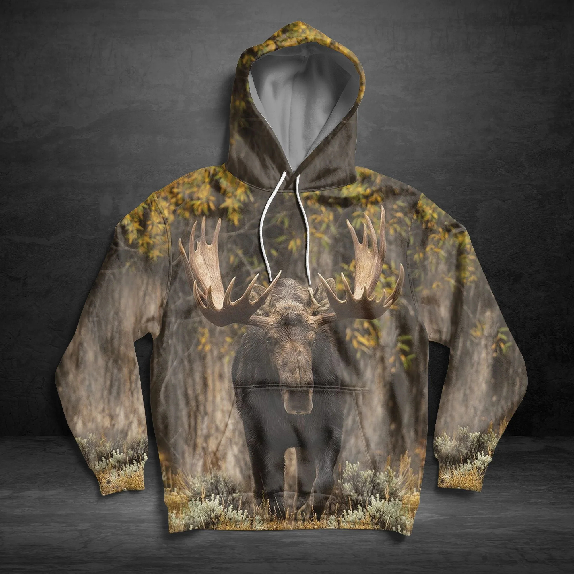 Awesome Grown Moose Pullover Premium Hoodie, Perfect Outfit For Men And Women On Christmas New Year Autumn Winter - Image 3