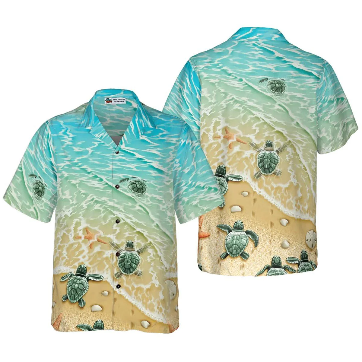 Baby Sea Turtles Hawaiian Shirt, Turtle Shirt For Men & Women - Perfect Gift For Turtle Lover, Friend, Family