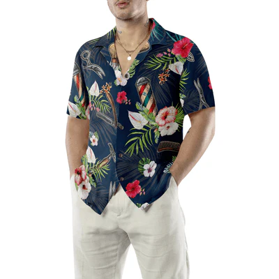 Barber Hawaiian Shirt, Barber Tools Tropical Pattern Aloha Shirt For Men - Perfect Gift For Baber, Husband, Boyfriend, Friend, Family - Image 5