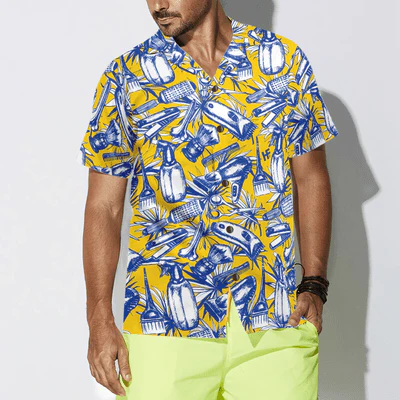 Barber Hawaiian Shirt, Floral Barber Equipment Aloha Shirt For Men - Perfect Gift For Barber, Husband, Boyfriend, Family, Friends - Image 4