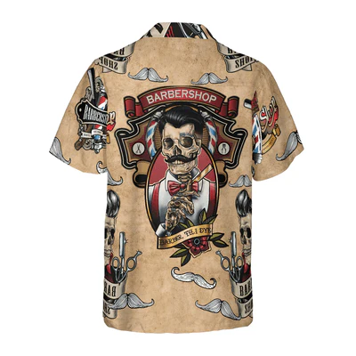 Barber Hawaiian Shirt, My Life As A Barber Aloha Shirt For Men - Perfect Gift For Barber, Husband, Boyfriend, Friend, Family - Image 3