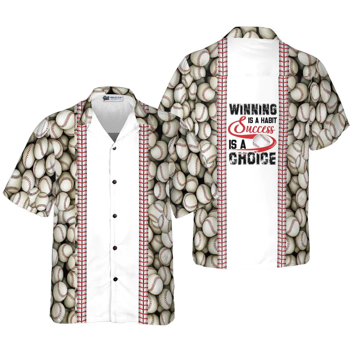 Baseball Aloha Hawaiian Shirt, Success Baseball Aloha Shirt, Baseball Hawaiian Shirt For Summer - Perfect Gift For Men, Women, Baseball Lover, Friend