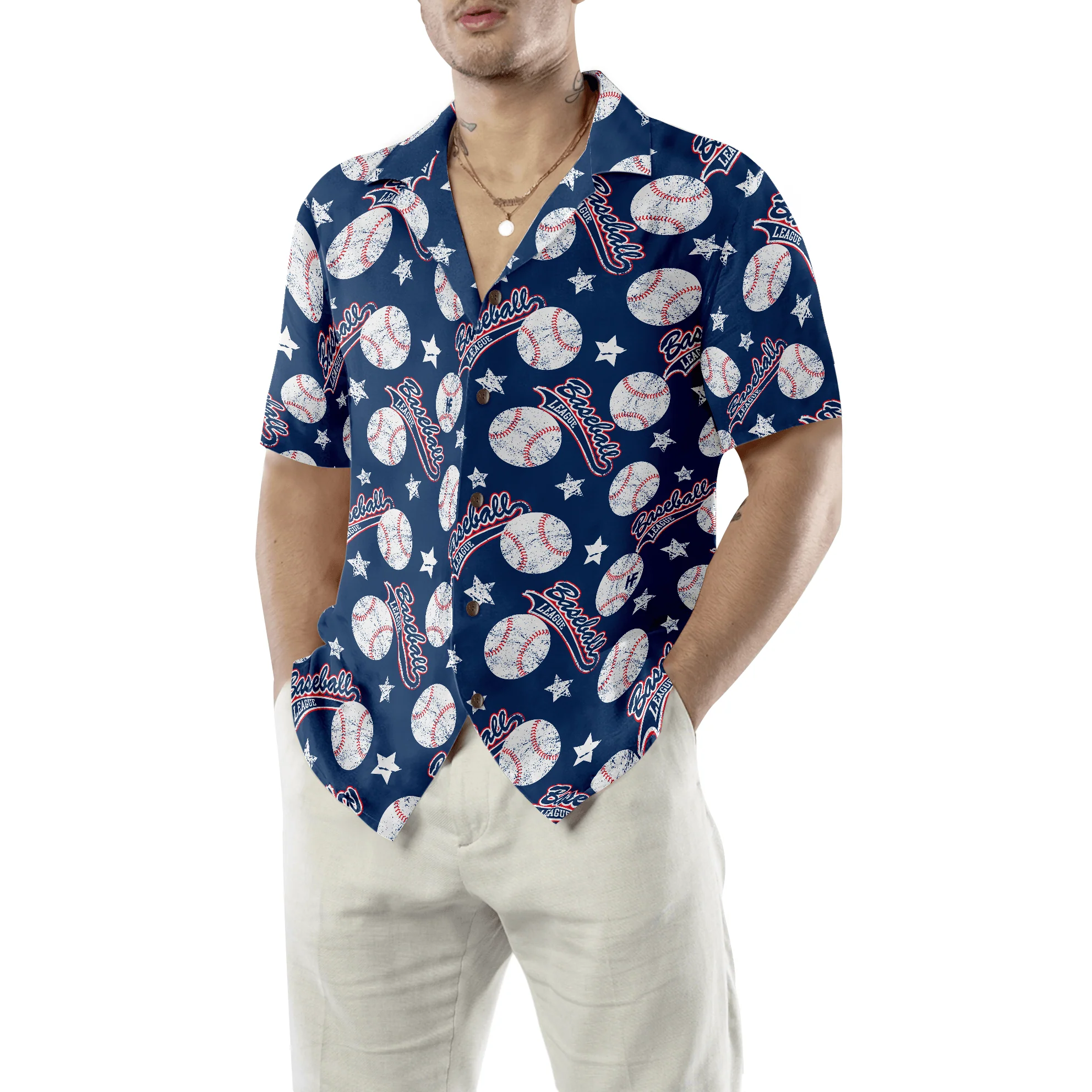Baseball Balls Star Aloha Hawaiian Shirt For Summer, Colorful Shirt For Men Women, Perfect Gift For Friend, Team, Family, Baseball Lovers - Image 5