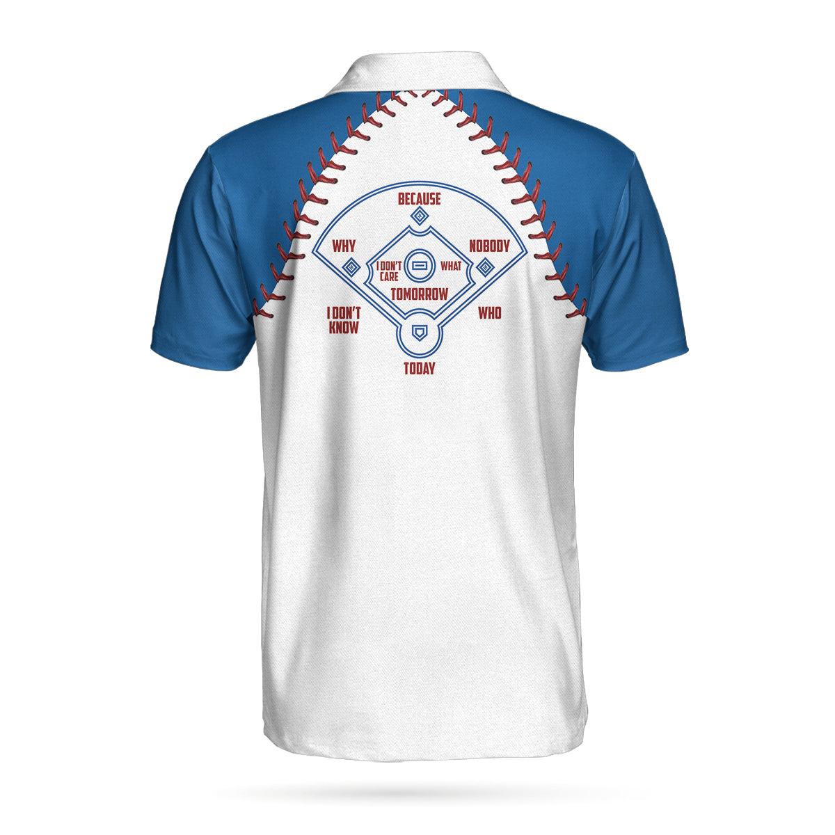Baseball Customized Name Number Men Polo Shirts, Personalized Baseball Pattern Polo Shirt, Baseball Court Men Polo Shirt - Gift For Men, Baseball Lovers - Image 2