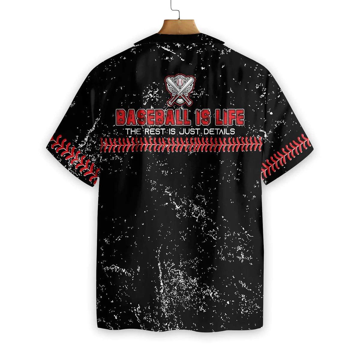 Baseball Hawaiian Shirt, Baseball Is Life Aloha Shirt, Baseball Hawaiian Shirt For Summer- Perfect Gift For Men, Women, Baseball Lover, Friend, Family - Image 2