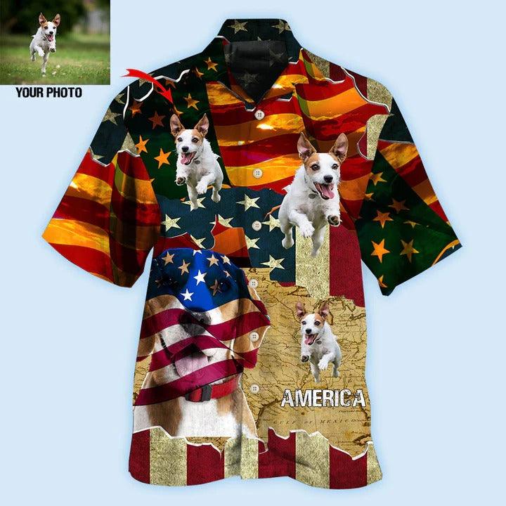 Beagle Custom Aloha Hawaii Shirt - Beagle America Sunset Style Custom Photo Personalized Hawaiian Shirt For Summer - Perfect Gift For Dog Lovers, Friend, Family - Image 2