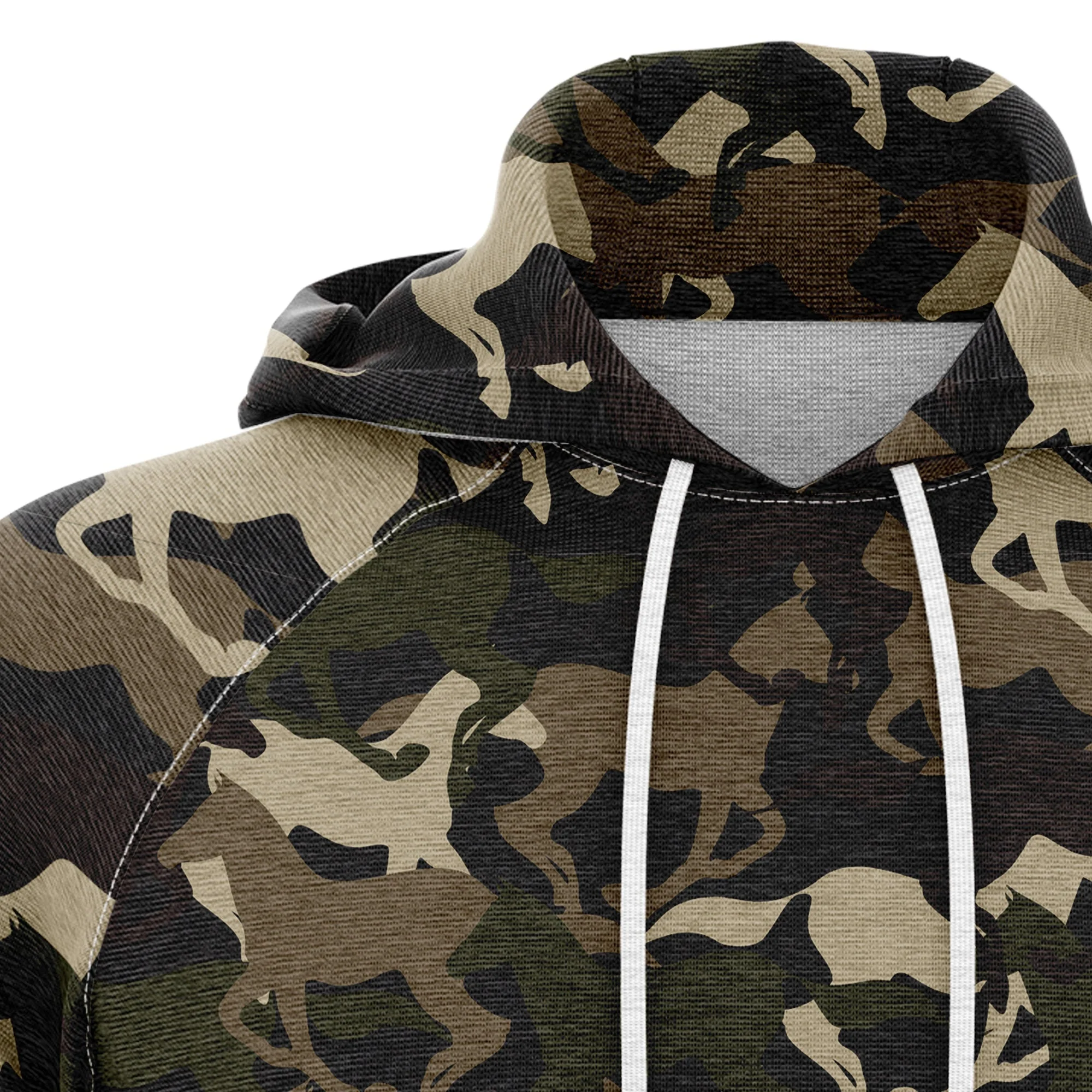 Beautiful Camouflage Horse Pullover Premium Hoodie , Perfect Outfit For Men And Women On Christmas New Year Autumn Winter - Image 2