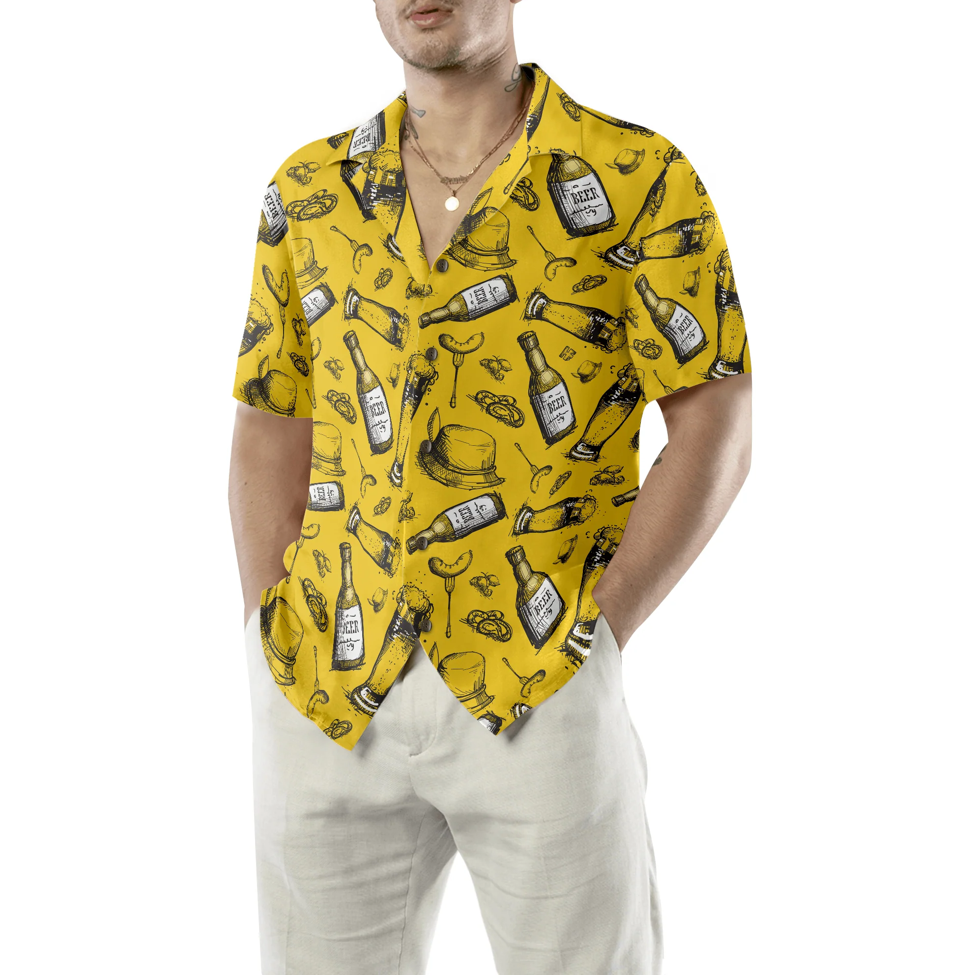 Beer Hawaiian Shirt, Colorful Summer Aloha Shirt For Men Women, Perfect Gift For Friend, Family, Husband, Wife, Boyfriend, Girlfriend - Image 2
