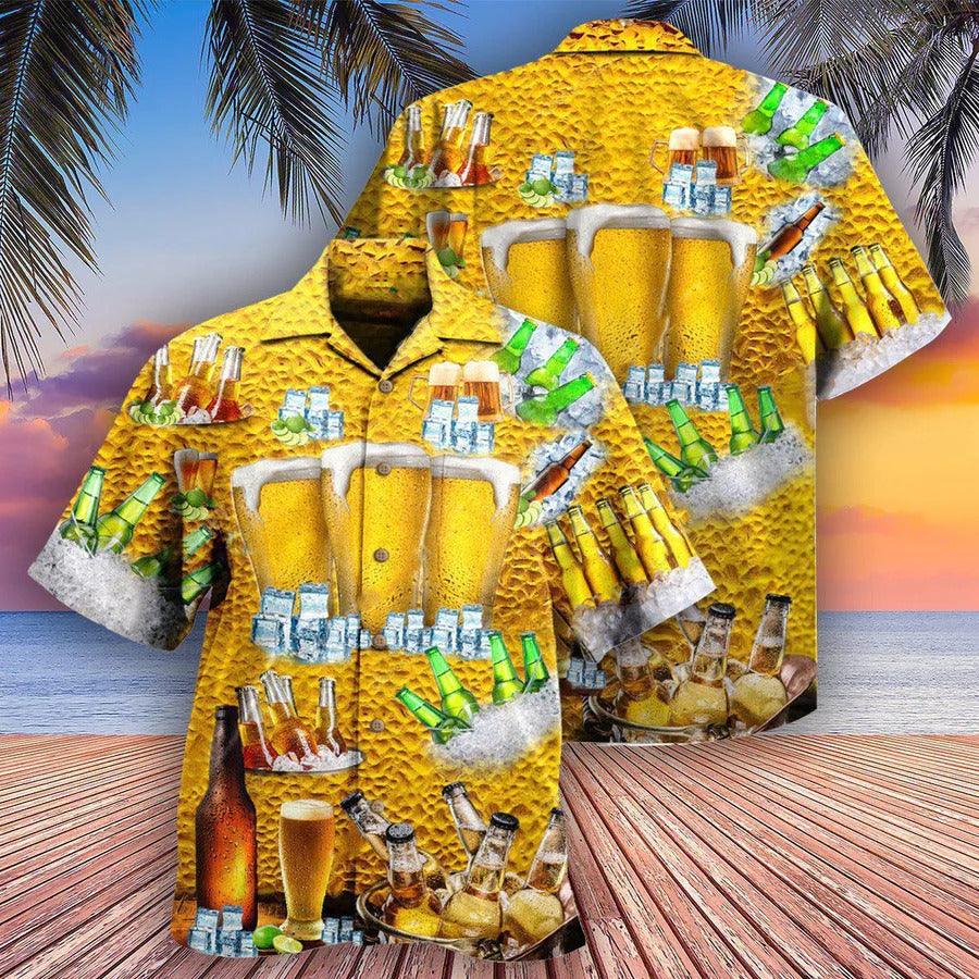Beer Hawaiian Shirt, Tropical Beer, Cold Beer, Beer Is BrewTiful Aloha Shirt For Men And Women - Perfect Gift For Beer Lovers, Summer