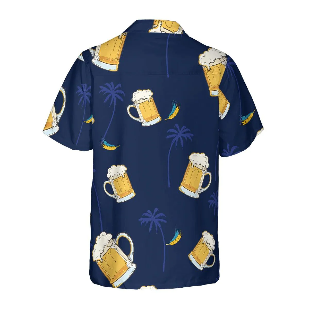 Beer Palm Tree Pattern Hawaiian Shirt, Beer Hawaiian Shirt, Tropical Aloha Shirt For Men Women, Perfect Gift For Husband, Wife, Friend, Family - Image 2