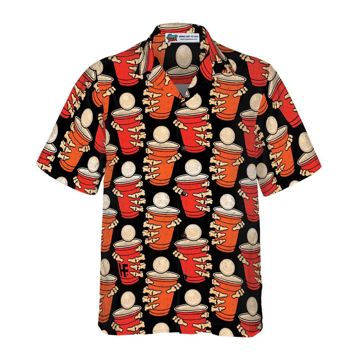 Beer Pong Halloween Party Hawaiian Shirt - Perfect Gift For Lover, Friend, Family - Image 4