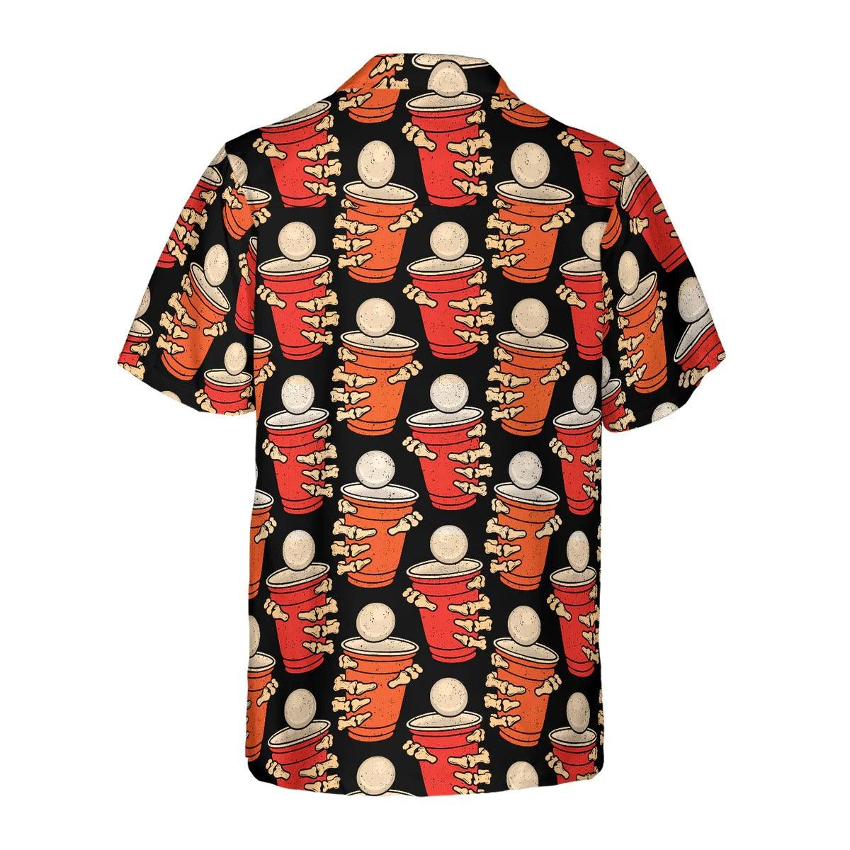 Beer Pong Halloween Party Hawaiian Shirt - Perfect Gift For Lover, Friend, Family - Image 5