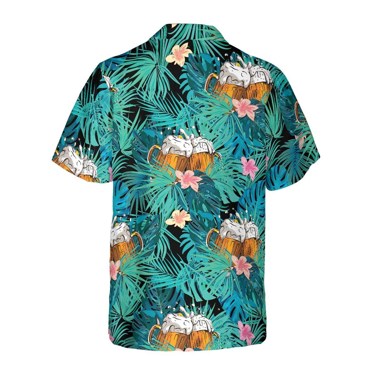 Beer Tropical Pattern Hawaiian Shirt, Beer Hawaiian Shirt, Tropical Aloha Shirt For Men Women, Perfect Gift For Husband, Wife, Friend, Family - Image 3