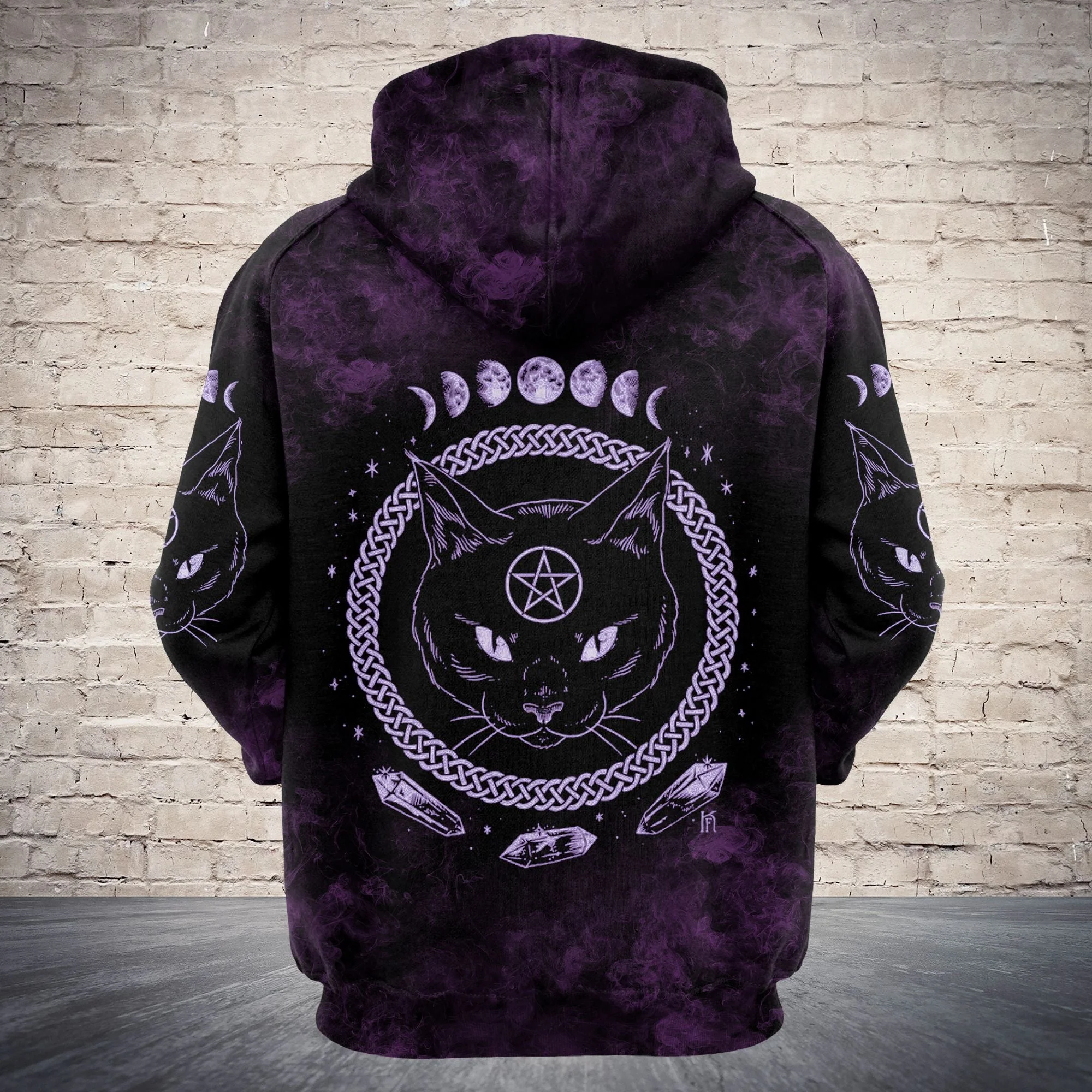 Black Cat Witchcraft Pullover Premium Hoodie, Perfect Outfit For Men And Women On Christmas New Year Autumn Winter - Image 3