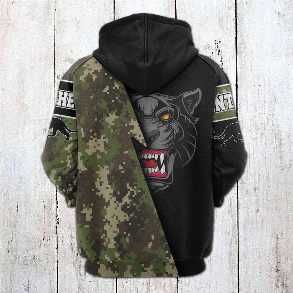Black Panther Camo Pullover Premium Hoodie, Perfect Outfit For Men And Women On Christmas New Year Autumn Winter - Image 3