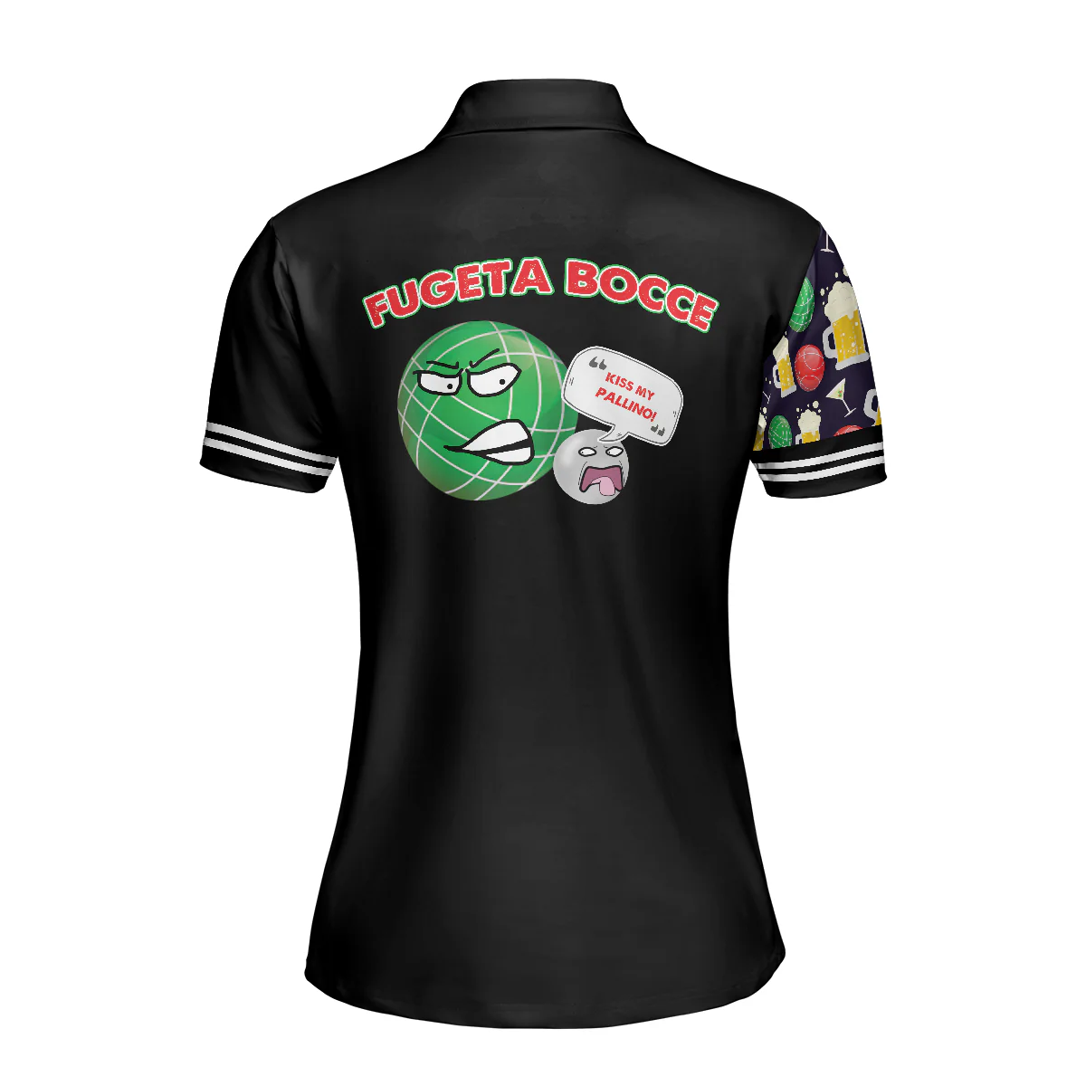 Bocce Women Polo Shirt, DH BOCCE Champions League Women Polo Shirts, Best Gift For Bocce Champions League Lovers, Ladies, Bocce Players - Image 3