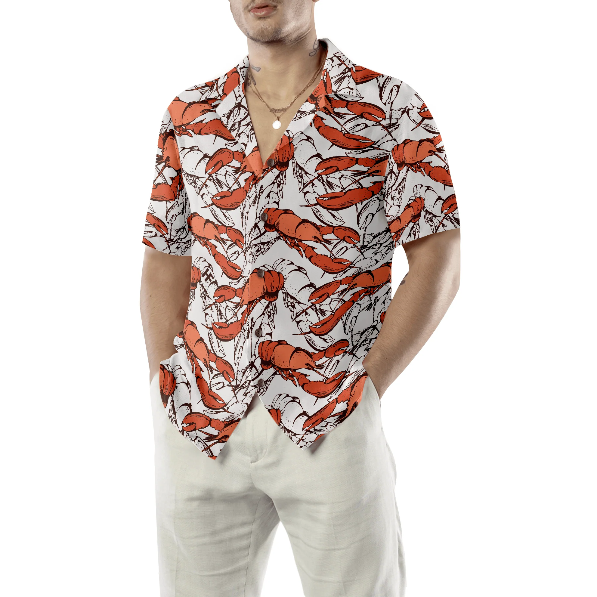 Boiled Red Lobster Seafood Aloha Hawaiian Shirt For Summer, Colorful Shirt For Men Women, Perfect Gift For Friend, Team, Family - Image 5