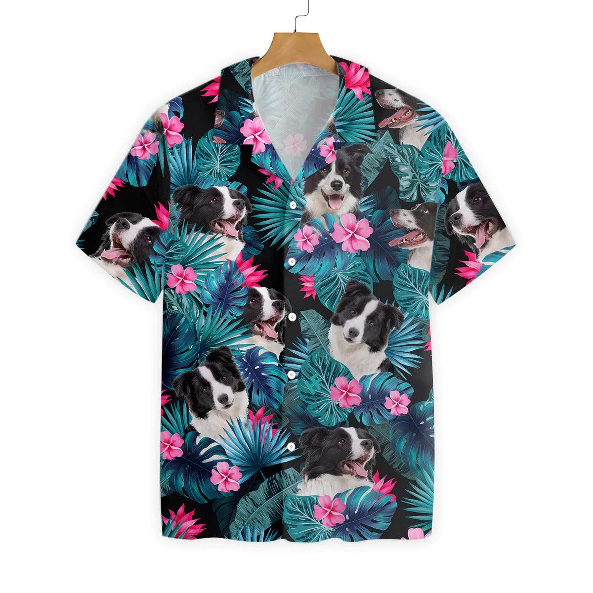 Border Collie Hawaiian Shirt, Border Collie Tropical Aloha Shirt - Perfect Gift For Men Women, Dog Lover, Friends, Family, Summer Lovers - Image 3