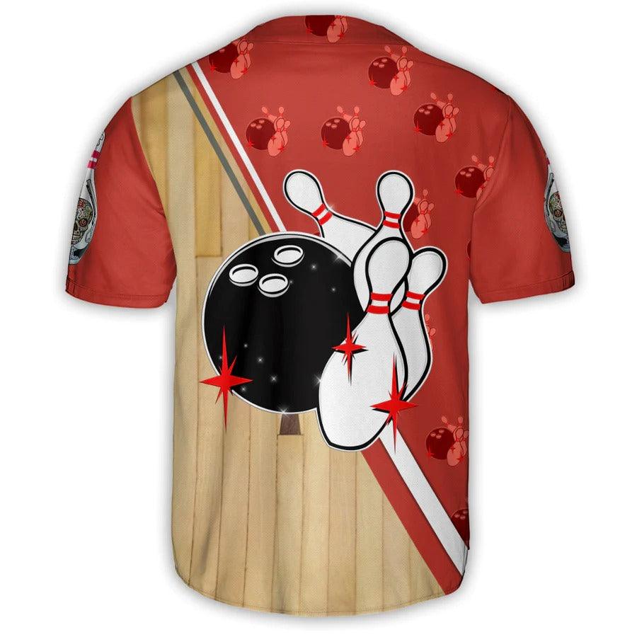 Bowling Baseball Jersey, Bowling Team Uniform, Bowling Ball Baseball Tee Jersey Shirt For Men And Women - Perfect Gift For Bowling Lovers, Bowlers - Image 3