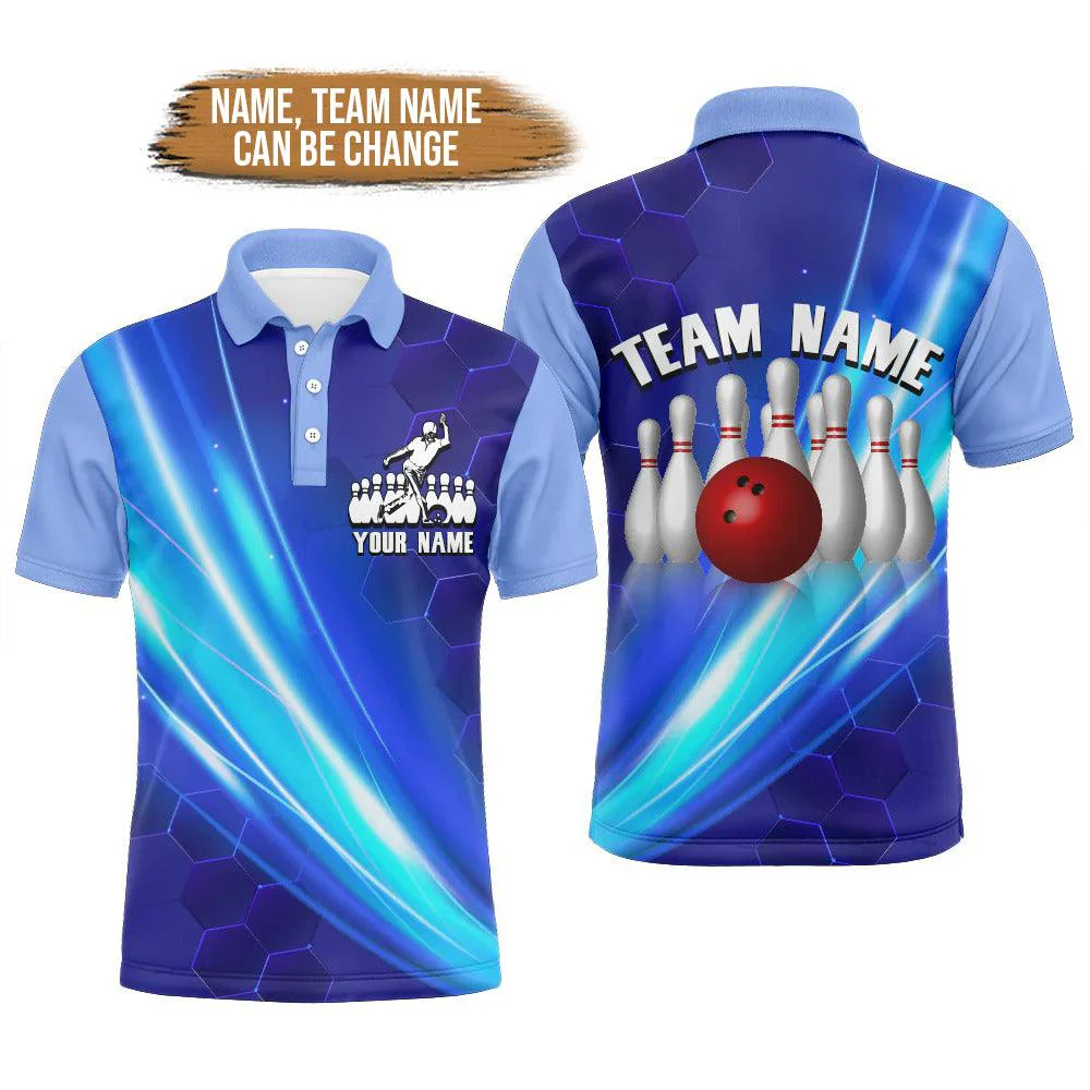 Bowling Custom Men Polo Shirt - Custom Bowling Shirt For Men Personalized Bowling Polo Shirt - Perfect Gift For Friend, Family - Image 5