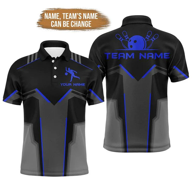 Bowling Custom Men Polo Shirt - Custom Team Name Polo Bowling Shirt for Men Personalized Bowling Polo Shirt - Gift For Friend, Family - Image 13