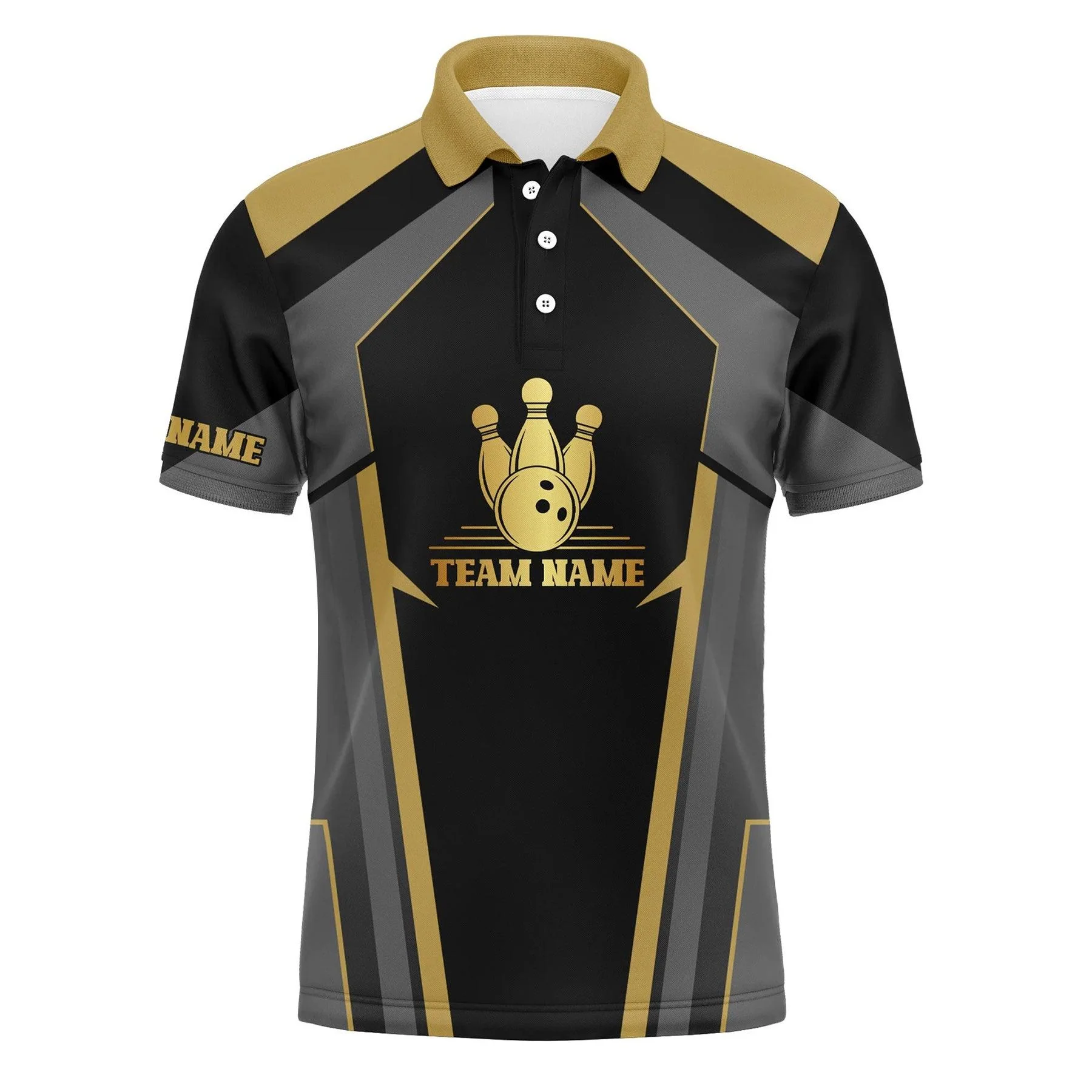 Bowling Custom Men Polo Shirt - Customize King Pin Bowling Shirt Personalized Bowling Polo Shirt - Perfect Gift For Friend, Family - Image 3