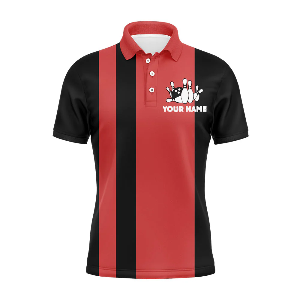 Bowling Custom Women Polo Shirt - Custom Name Eat Sleep Bowl Repeat Vintage Ladies Personalized Bowling Polo Shirt - Gift For Friend, Family, Bowling Lovers - Image 3