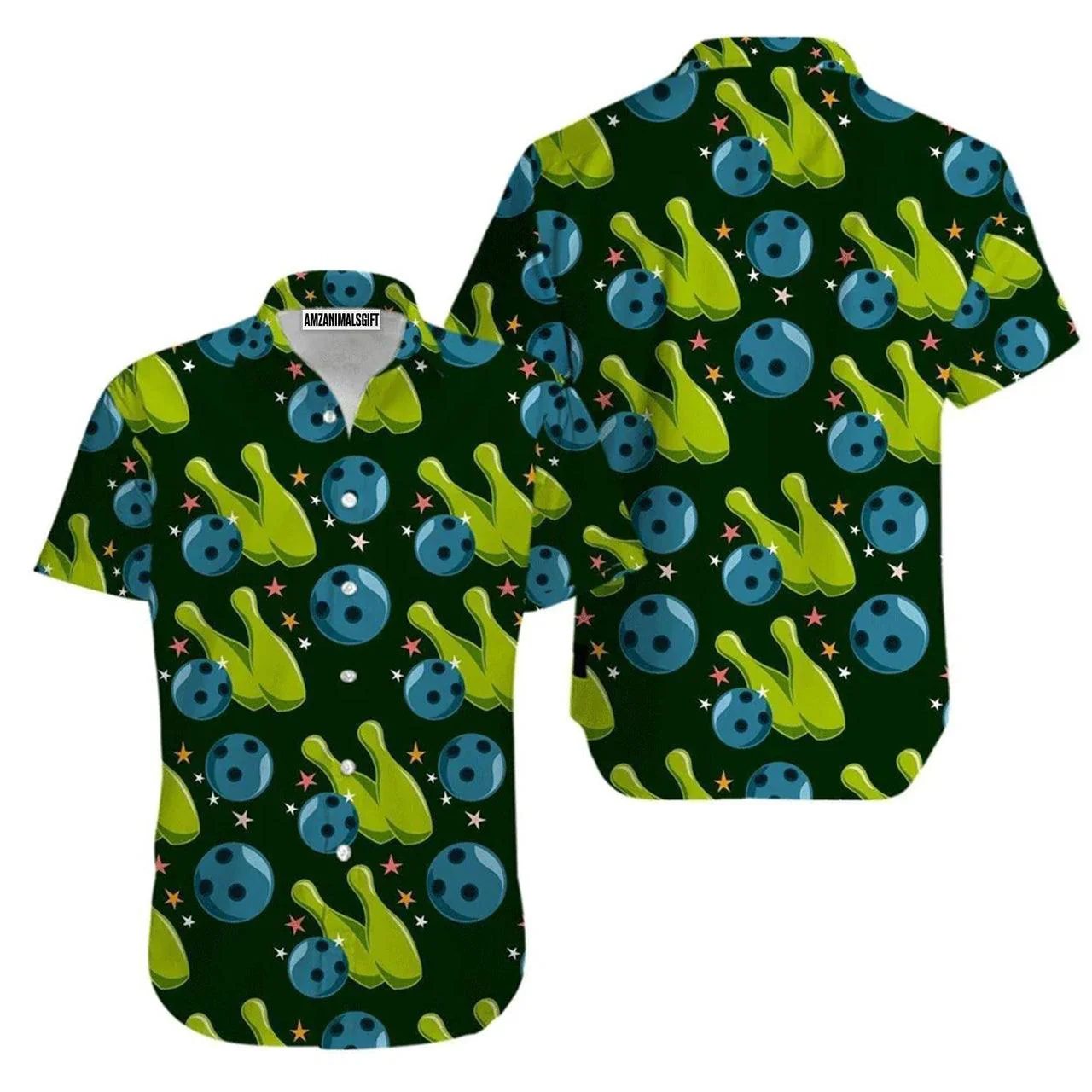 Bowling Hawaiian Shirt, Amazing Bowling Strike Green Aloha Hawaiian Shirts For Men and Women - Gift For Bowling Lovers, Friend, Family