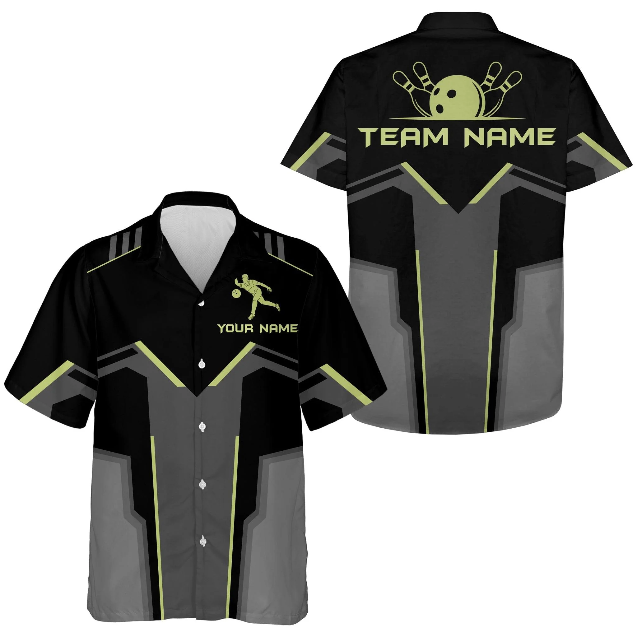 Bowling Hawaiian Shirt Custom Team Name, Bowling Personalized Shirt For Men Women, Bowlers, Bowling Team, Bowling Lovers