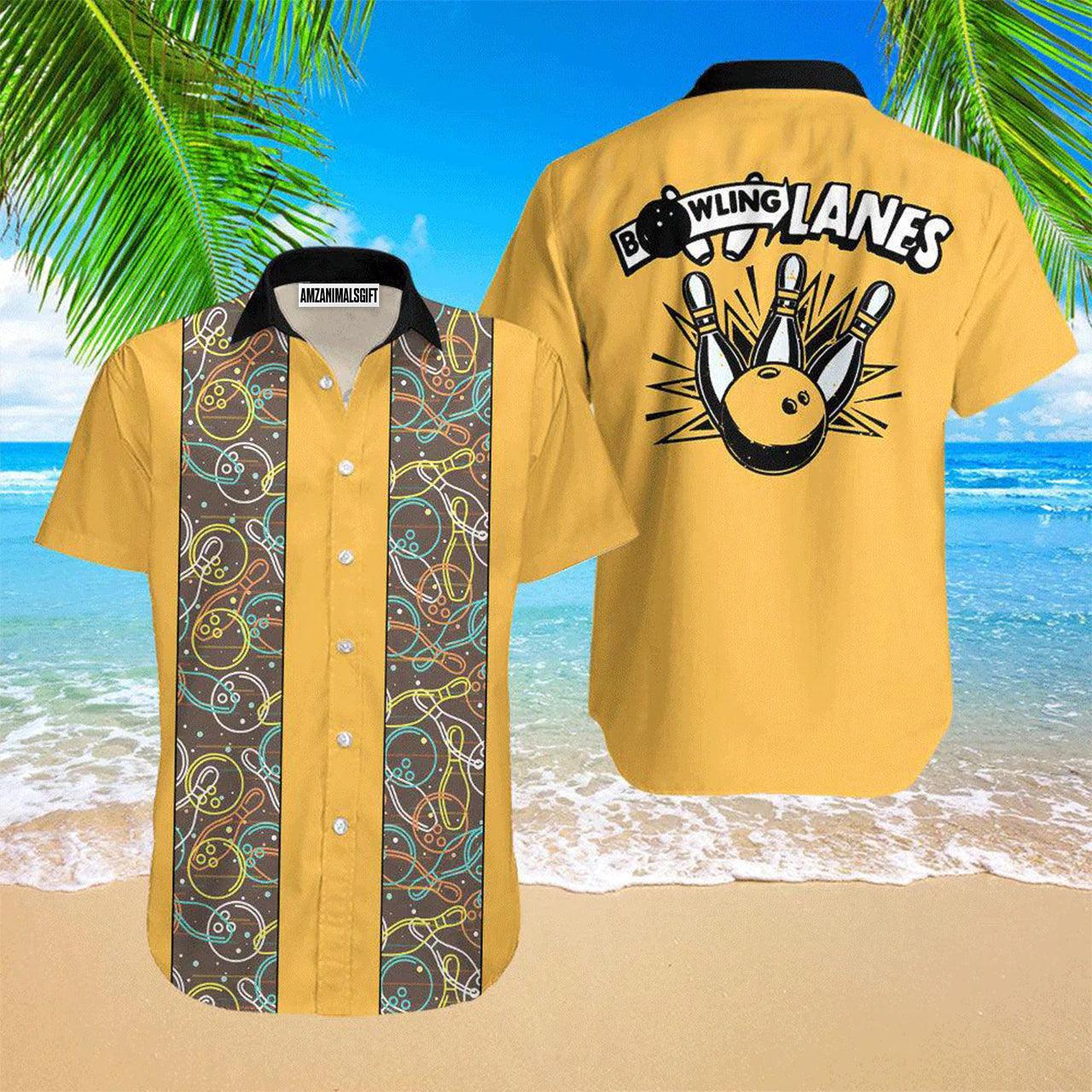 Bowling Hawaiian Shirt, King Of Bowling Lanes Aloha Hawaiian Shirts For Men and Women - Gift For Bowling Lovers, Friend, Family - Image 2