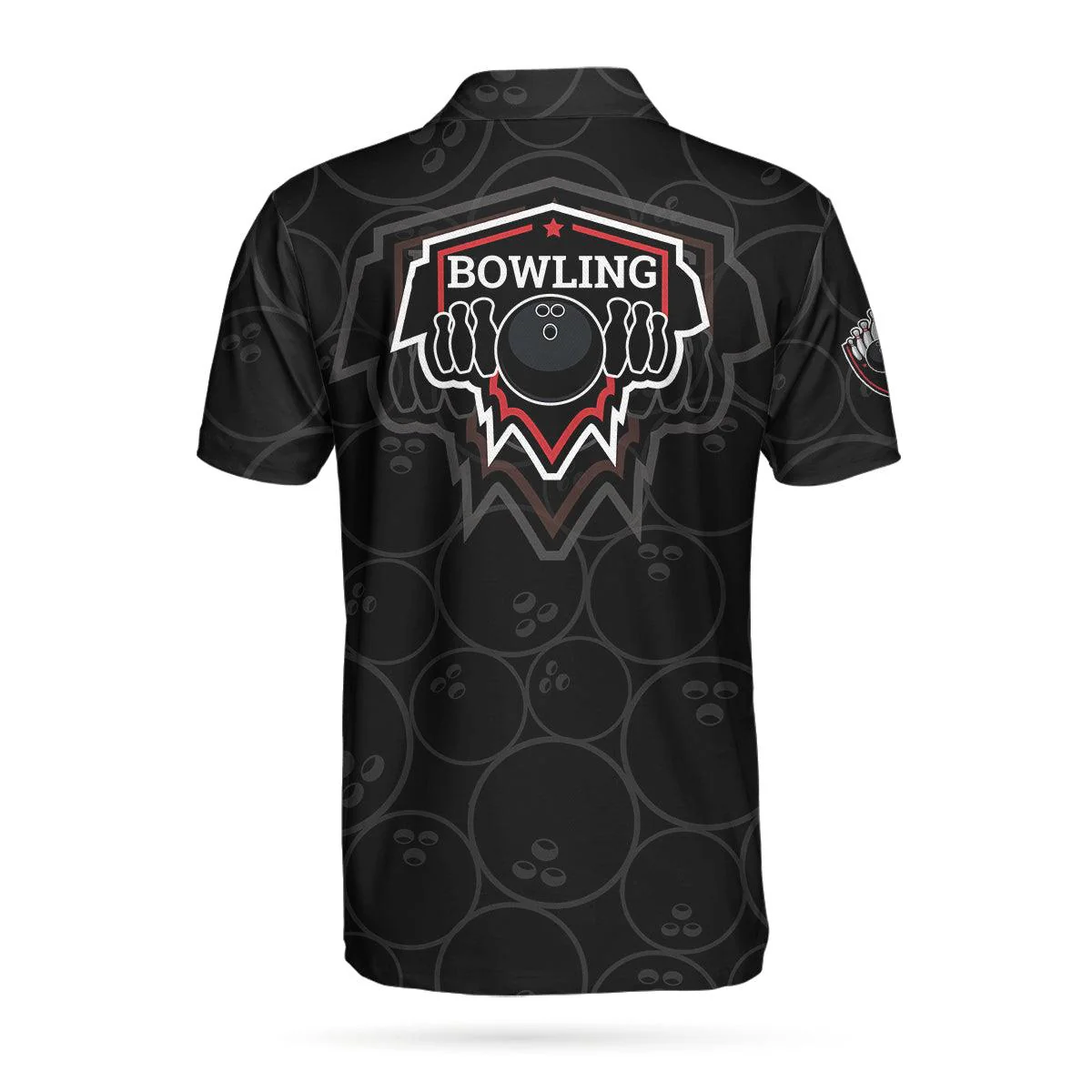 Bowling Men Polo Shirt - Bowling In Fire Bowling Polo Shirt - Perfect Gift For Friend, Family, Bowling Lovers - Image 2