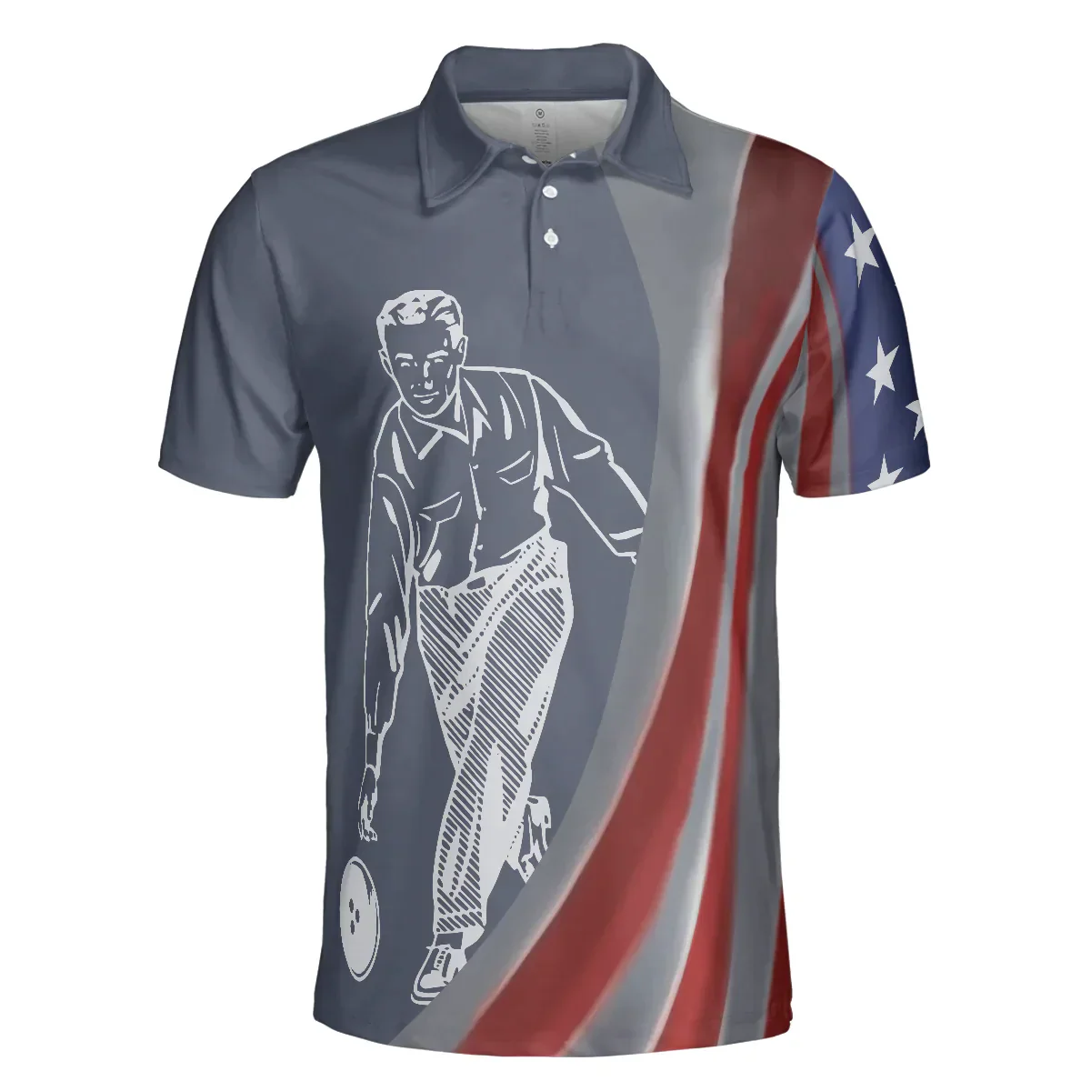 Bowling Men Polo Shirt - My Drinking Team Has A Bowling Problem Polo Shirt, Funny Bowling Polo Shirt - Gift For Friend, Family, Bowling Lovers - Image 4
