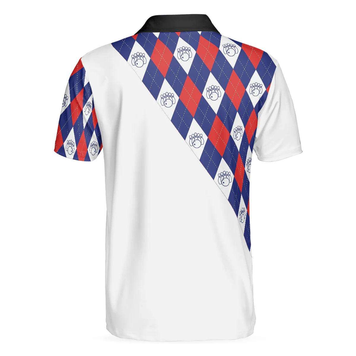 Bowling Men Polo Shirt - Plaid Pattern Bowling Polo Shirt - Perfect Gift For Friend, Family, Bowling Lovers - Image 3