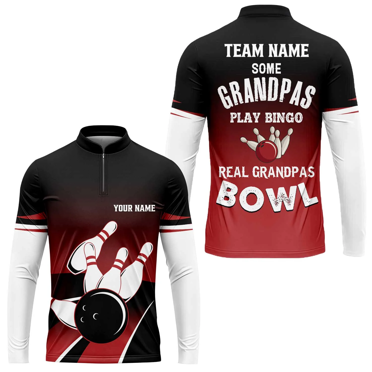Bowling Men Polo Shirt - Some Grandpas Play Bingo Bowling Polo Shirt - Gift For Friend, Family, Bowling Lovers, Grandpa - Image 8