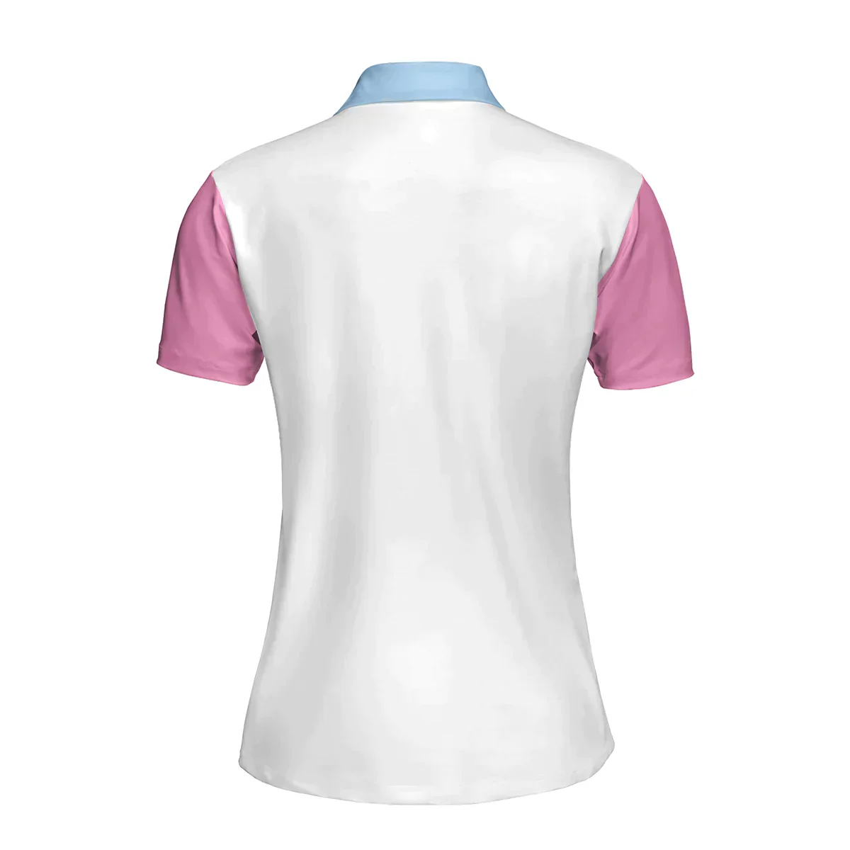 Bowling Women Polo Shirt - Queen Of The Lanes Pink And Blue Bowling Polo Shirt - Gift For Wife, Family, Bowling Lovers - Image 3
