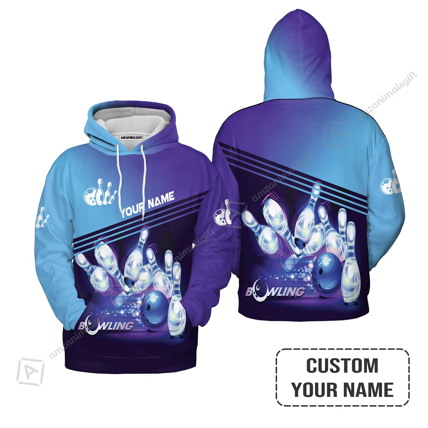 Bowling Women Polo Shirt With Custom Name, Personalized Blue Bowling Shirt Uniform Player, Best Gifts For Kids, Bowling Lovers, Bowlers - Image 7