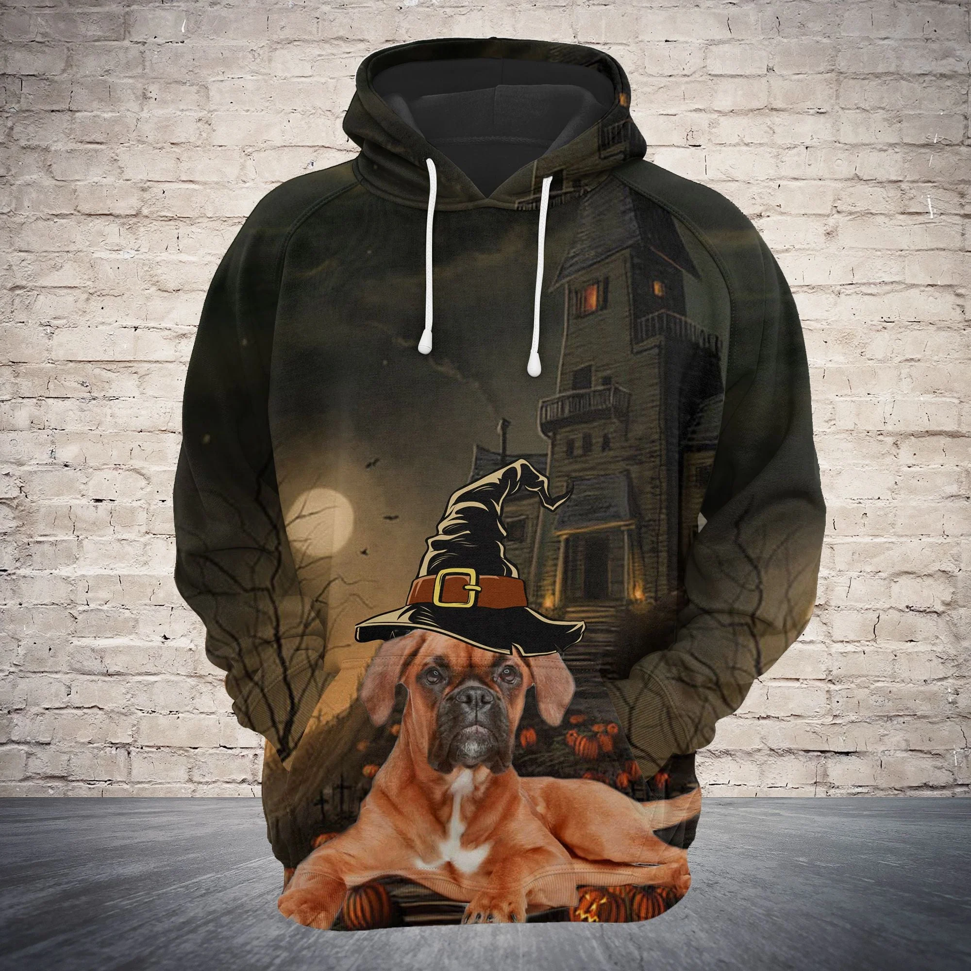 Boxer Halloween Pullover Halloween Premium Hoodie, Perfect Outfit For Men And Women On Christmas New Year Autumn Winter - Image 2