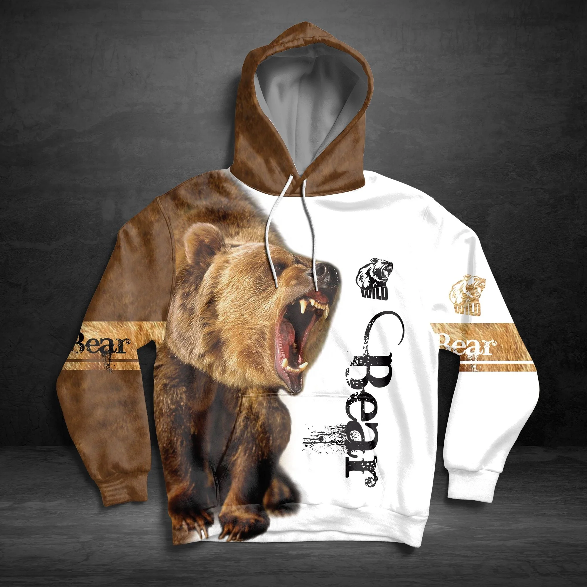 Brown Bear Pullover Premium Hoodie, Perfect Outfit For Men And Women On Christmas New Year Autumn Winter - Image 3