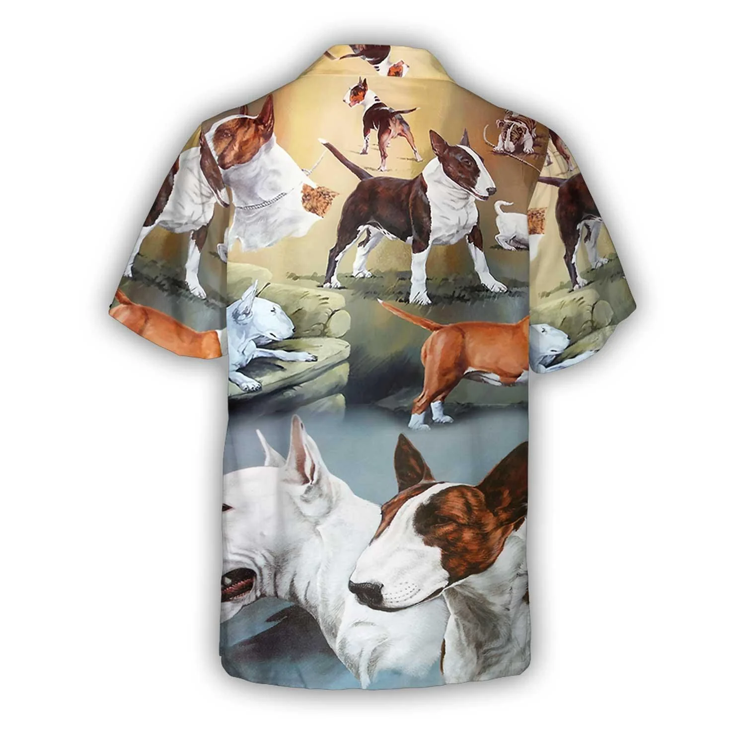Bull Terrier Aloha Hawaii Shirt - Dog Lover Art Style Hawaiian Shirt For Summer - Perfect Gift For Dog Lovers, Friend, Family - Image 3