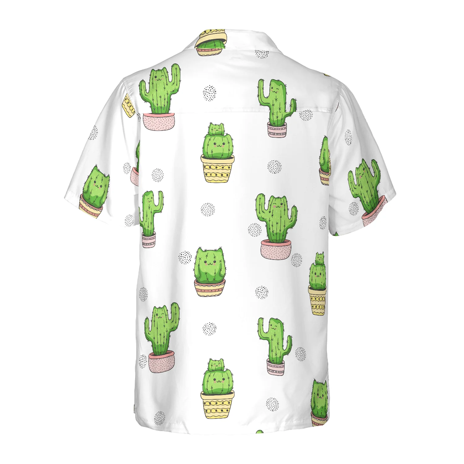 Cactus Cats Aloha Hawaiian Shirt For Summer, Colorful Shirt For Men Women, Perfect Gift For Friend, Team, Family, Cat Lovers - Image 2