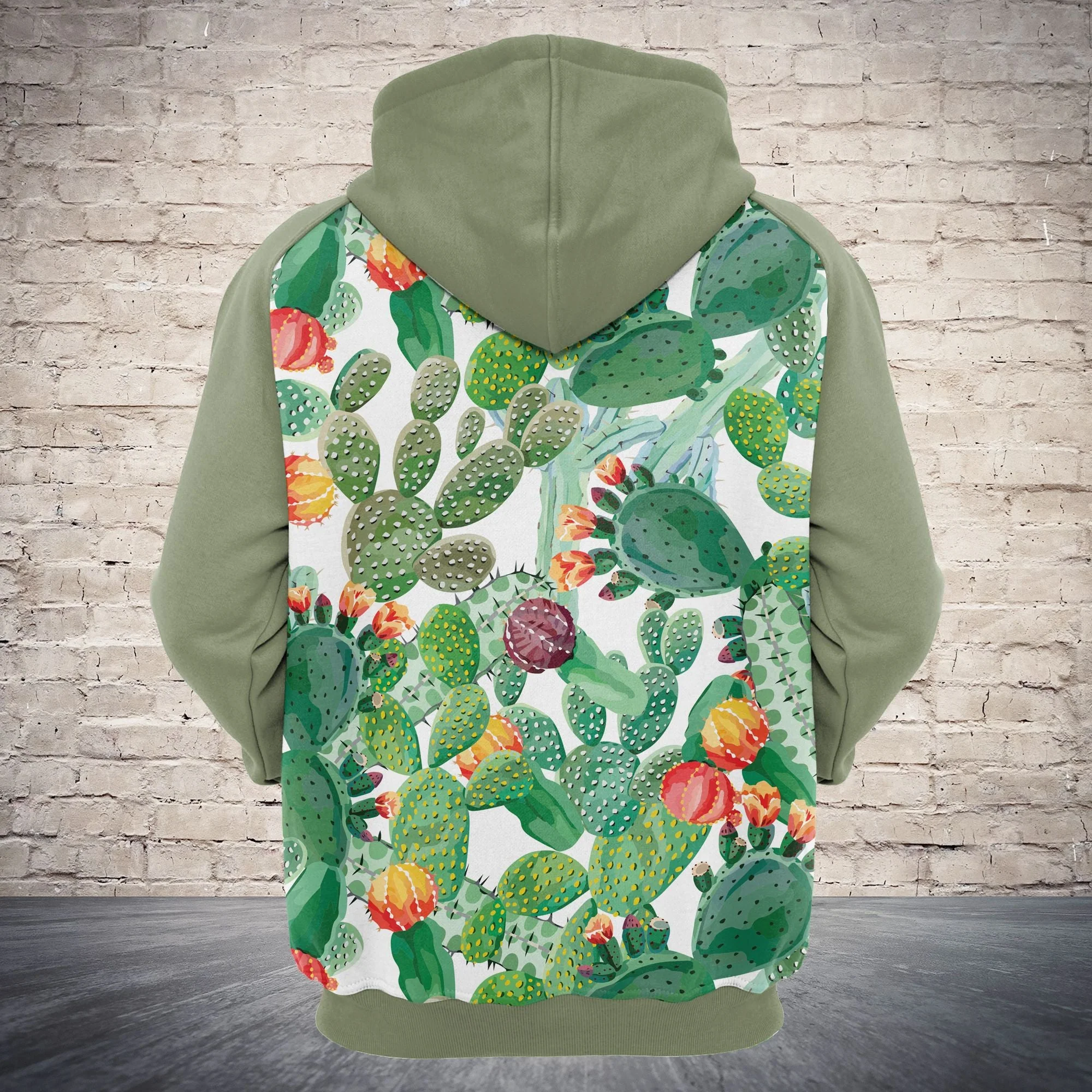 Cactus Pullover Premium Hoodie Crazy Cactus Lady, Perfect Outfit For Men And Women On Christmas New Year Autumn Winter - Image 3