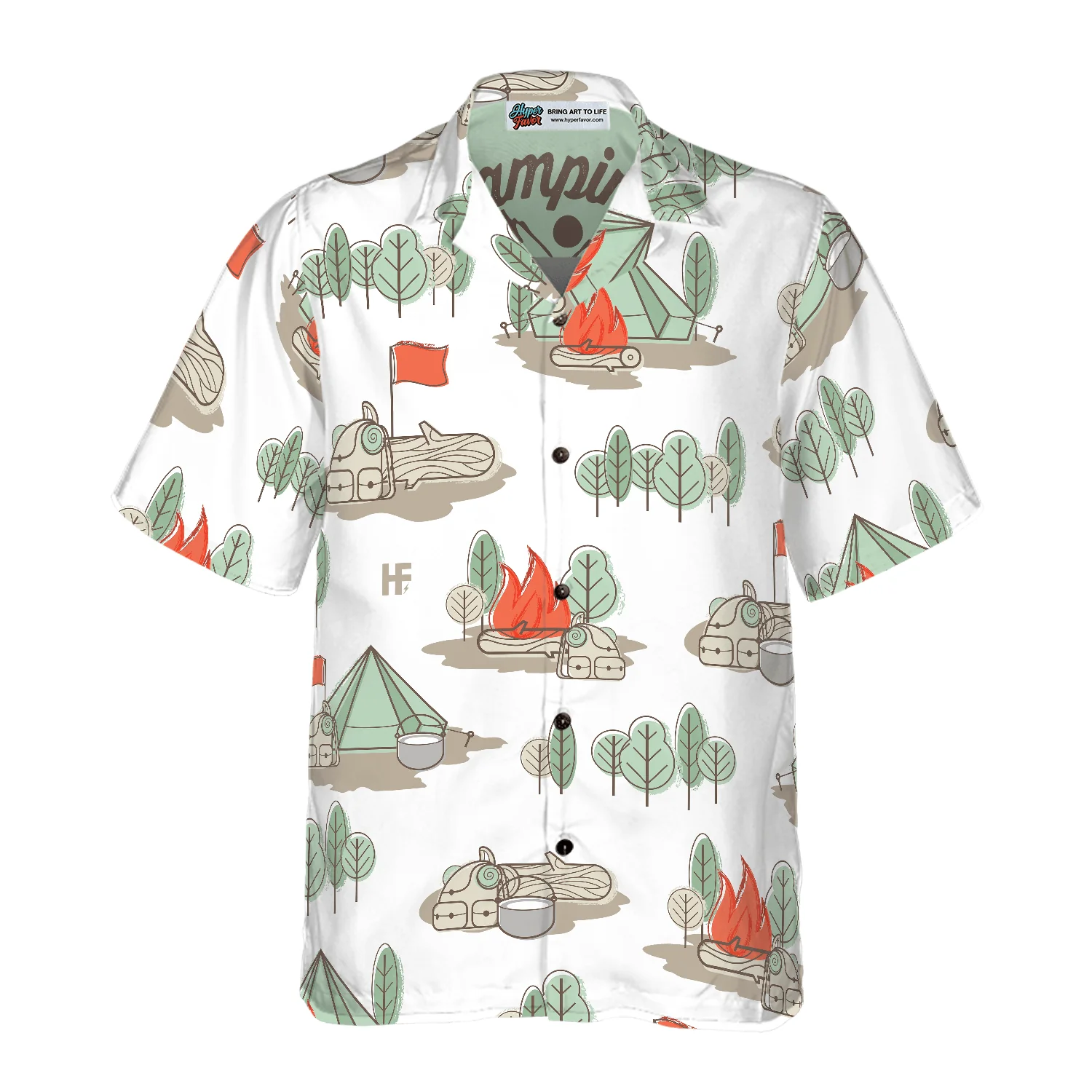Camping And Beer Hawaiian Shirt, Colorful Summer Aloha Shirt For Men Women, Perfect Gift For Friend, Family, Husband, Wife - Image 3