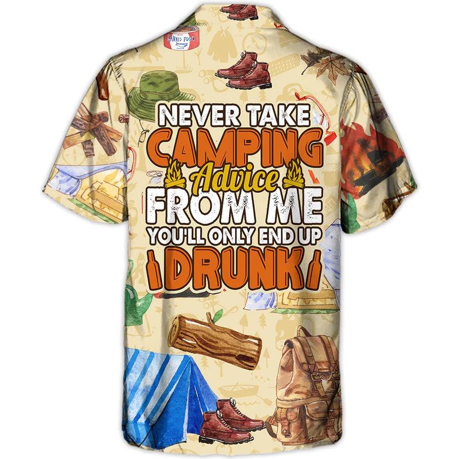 Camping Hawaiian Shirt, Camping Advice Hawaii Shirt For Summer, Camping Note Aloha Shirt- Perfect Gift For Men, Women, Camping Lover, Friend, Family - Image 2
