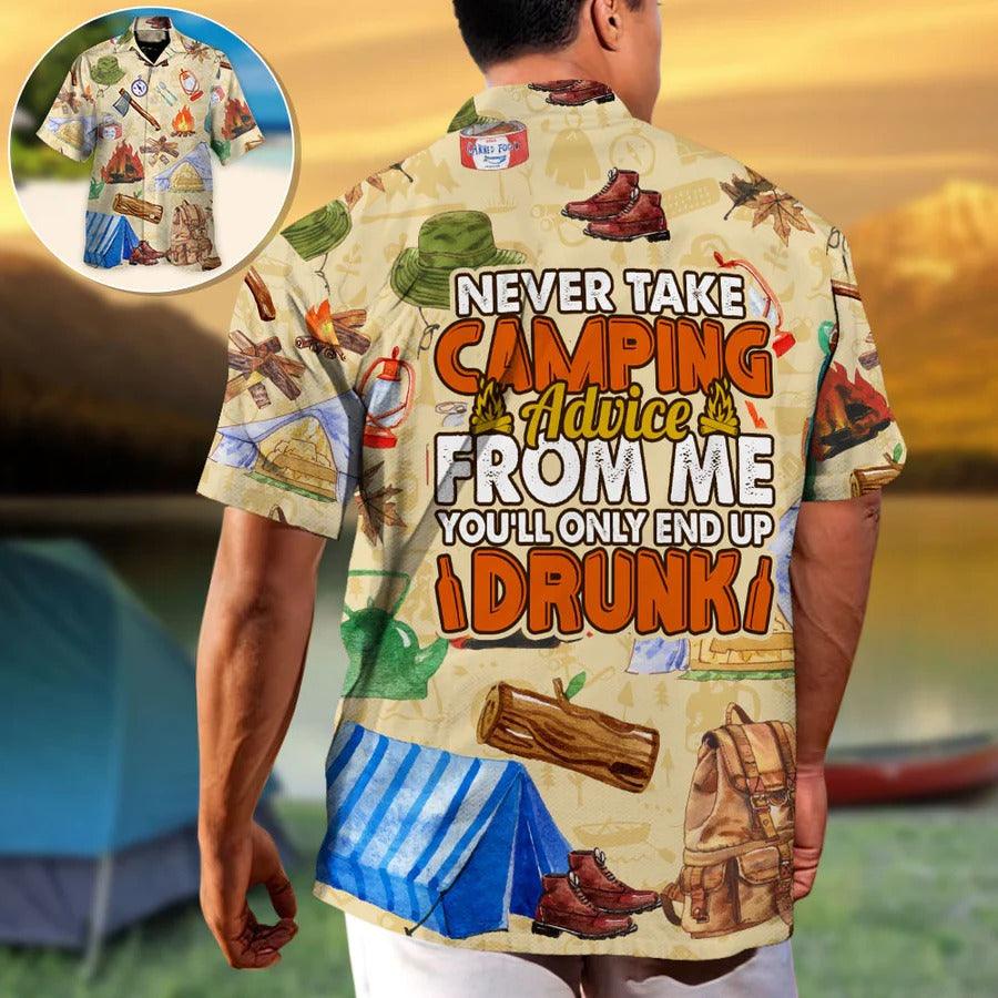 Camping Hawaiian Shirt, Camping Advice Hawaii Shirt For Summer, Camping Note Aloha Shirt- Perfect Gift For Men, Women, Camping Lover, Friend, Family - Image 3